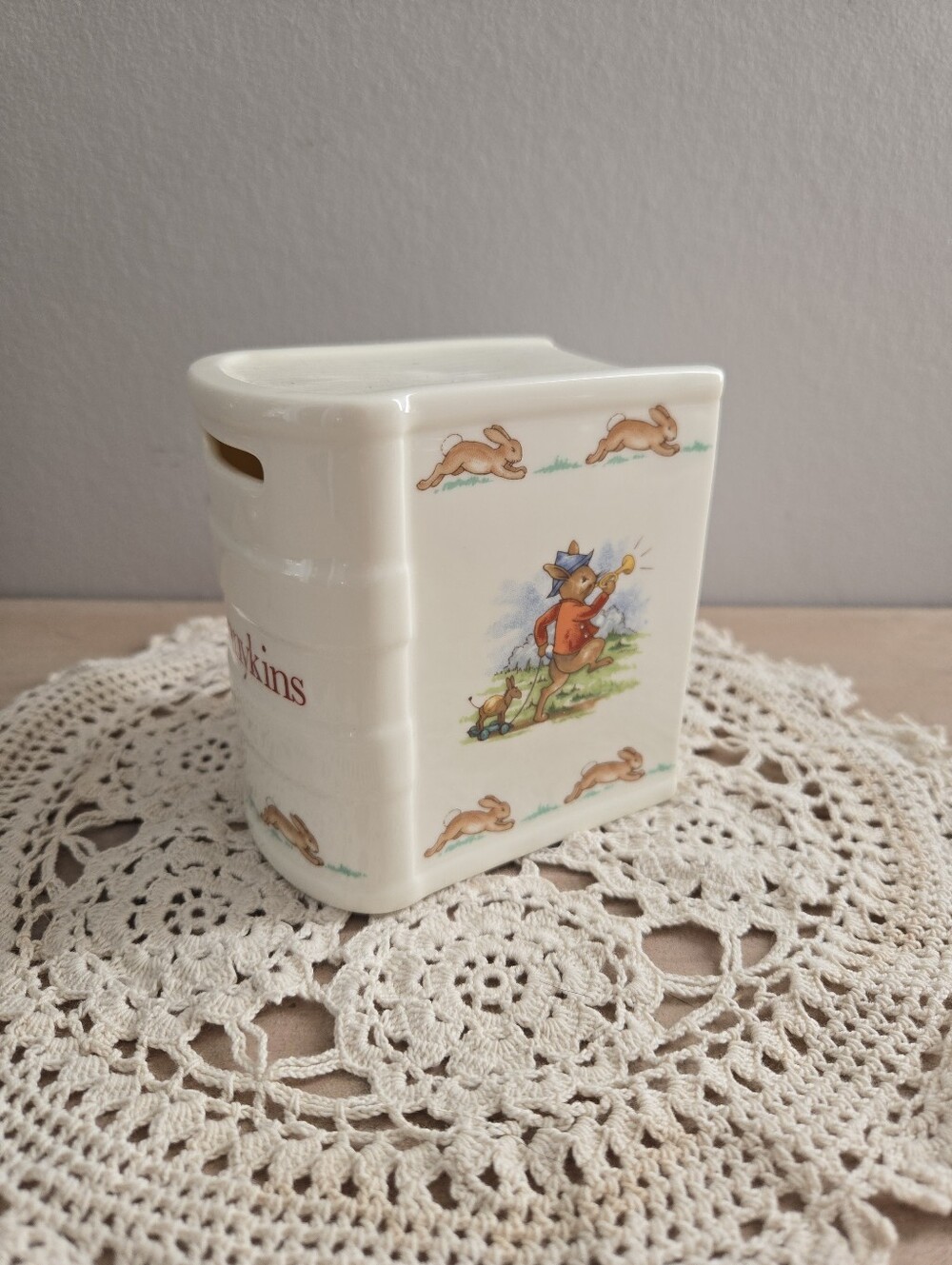 Vintage Royal Doulton Bunnykins Book Coin Bank – Fine Bone China